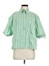 Zara Stripes Green 3/4 Sleeve Button-Down Shirt Size M - photo 1