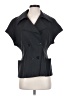 Max Mara Gray Short Sleeve Blouse Size 8 - photo 1