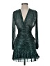 Maje 100% Polyester Metallic Green Cocktail Dress Size EU (FR) 34 / US 2 - photo 1