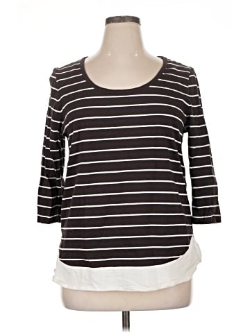 Jones New York Signature 3/4 Sleeve Top (view 1)