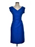 Diane von Furstenberg Solid Blue Cocktail Dress Size 4 - photo 1