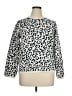 Ann Taylor Animal Print Silver Pullover Sweater Size XL - photo 1