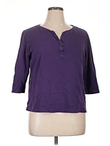 Karen Scott Sport 3/4 Sleeve Top (view 1)