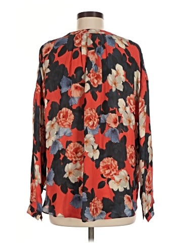 J.Crew Collection Long Sleeve Silk Top (view 2)