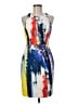 Milly Graphic Blue Cocktail Dress Size 6 - photo 1