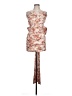 Evolutionary Floral Ivory Cocktail Dress Size L - photo 1