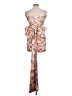 Evolutionary Floral Ivory Cocktail Dress Size L - photo 2