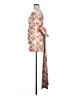 Evolutionary Floral Ivory Cocktail Dress Size L - photo 5
