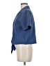 BCBGeneration Blue Short Sleeve Blouse Size M - photo 5