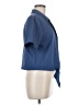 BCBGeneration Blue Short Sleeve Blouse Size M - photo 4
