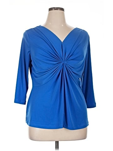 NY Collection 3/4 Sleeve Top (view 1)