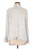 Vince. Gray Long Sleeve Silk Top Size L - photo 1