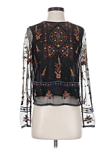Zara Basic Long Sleeve Blouse (view 1)