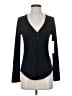 Athleta Black Long Sleeve Henley Size XS - photo 1