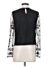Zara Basic Black Long Sleeve Blouse Size M - photo 2