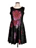 Aller Simplement Graphic Black Cocktail Dress Size Lg - XL - photo 1