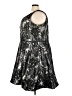 Assorted Brands Metallic Black Silver Cocktail Dress Size 26 - photo 5