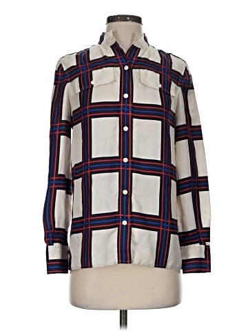 Tory Burch Long Sleeve Silk Top (view 1)