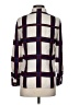 Tory Burch 100% Silk Plaid Blue Long Sleeve Silk Top Size 0 - photo 2