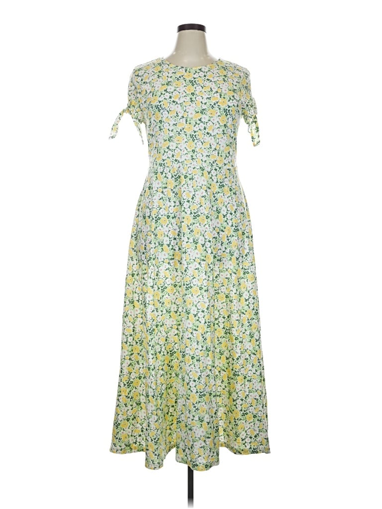 Pre-owned Chaps Casual Dress In Green