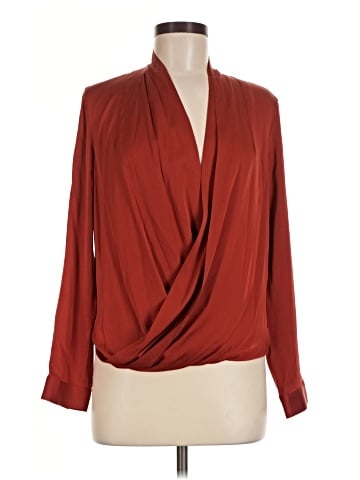 Diane von Furstenberg Long Sleeve Silk Top (view 1)