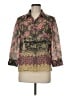 Emma James Paisley Gold 3/4 Sleeve Button-Down Shirt Size 8 - photo 1