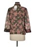 Emma James Paisley Gold 3/4 Sleeve Button-Down Shirt Size 8 - photo 2