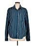 Wild Fable Stripes Blue Long Sleeve Button-Down Shirt Size L - photo 1