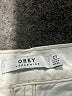 Obey 100% Cotton Ivory Jeans Size 27 waist - photo 7