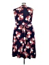 Donna Morgan Floral Blue Cocktail Dress Size 24w - photo 2