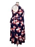 Donna Morgan Floral Blue Cocktail Dress Size 24w - photo 4