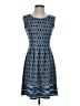 Max Studio Paisley Blue Casual Dress Size XS - photo 1