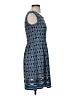 Max Studio Paisley Blue Casual Dress Size XS - photo 4