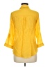 A. Byer Yellow 3/4 Sleeve Button-Down Shirt Size M - photo 2