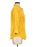 A. Byer Yellow 3/4 Sleeve Button-Down Shirt Size M - photo 4