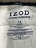 IZOD Solid Ivory Khakis Size 14 Reg - photo 3