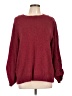 J.Jill 100% Cotton Stars Burgundy Pullover Sweater Size L - photo 1