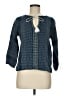 Lilla P 100% Cotton Blue 3/4 Sleeve Blouse Size M - photo 1