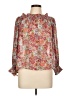 Umgee 100% Polyester Floral Red Long Sleeve Blouse Size L - photo 1