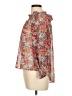 Umgee 100% Polyester Floral Red Long Sleeve Blouse Size L - photo 5