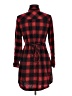 Merona Plaid Red Casual Dress Size M - photo 2