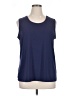 North Style Blue Sleeveless T-Shirt Size 1X - photo 1