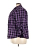 Cato Plaid Purple 3/4 Sleeve Button-Down Shirt Size 26-28W - photo 5
