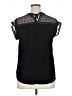 Daniel Rainn 100% Rayon Black Short Sleeve Blouse Size XL (estimated) - photo 2