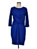 Gibson Solid Blue Cocktail Dress Size M - photo 1