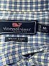 Vineyard Vines 100% Cotton Checkered-gingham Blue Long Sleeve Button-Down Shirt Size M (kids) - photo 3