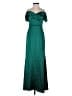 REVELRY 100% Polyester Teal Cocktail Dress Size 0 - photo 1