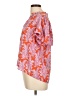 Rose + Olive 100% Polyester Orange Short Sleeve Blouse Size L - photo 5
