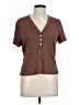 Veronica Beard Brown Short Sleeve Top Size L (estimated) - photo 1