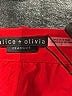 Alice + Olivia Metallic Red Shorts Size 0 - photo 3